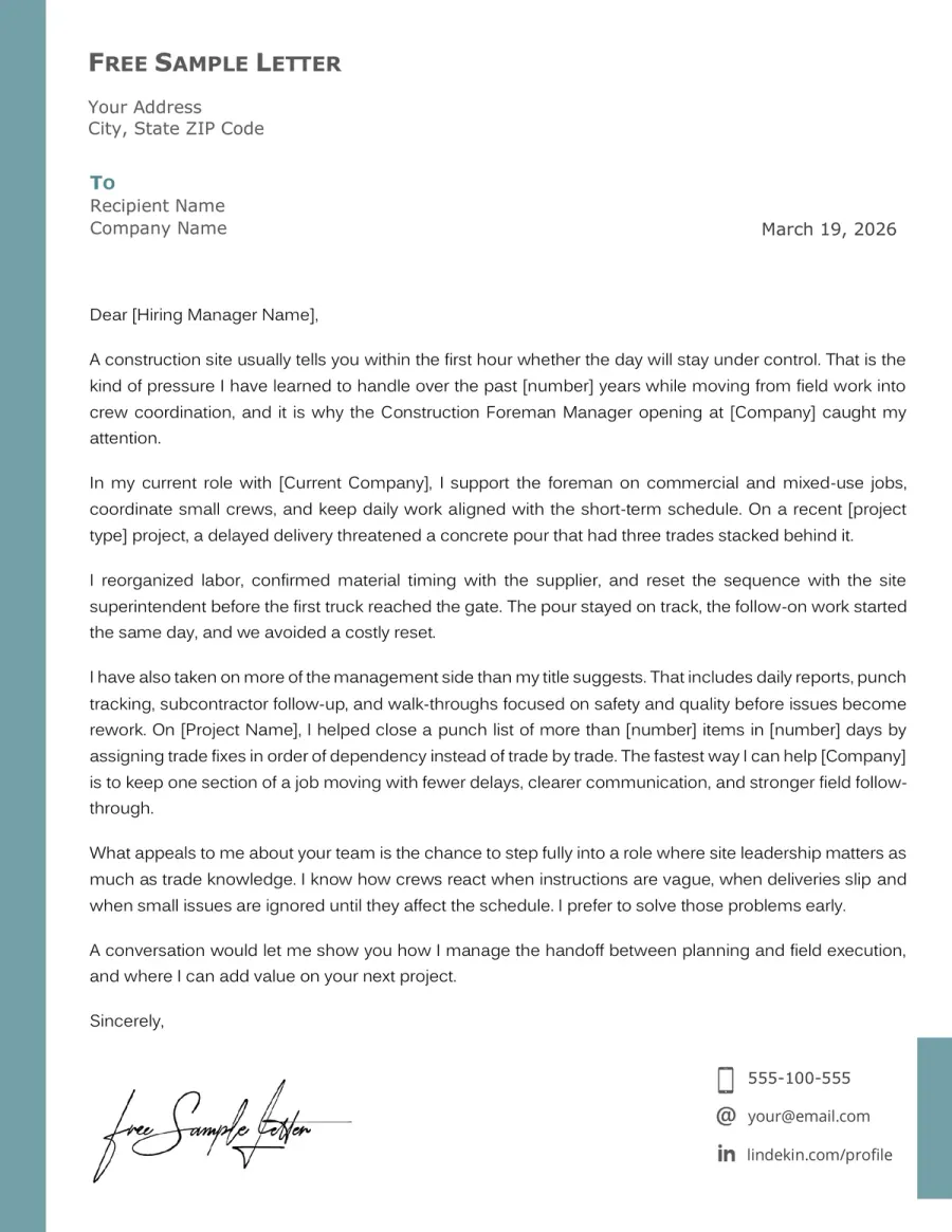Preview This Construction Management Template Before Word or PDF Download