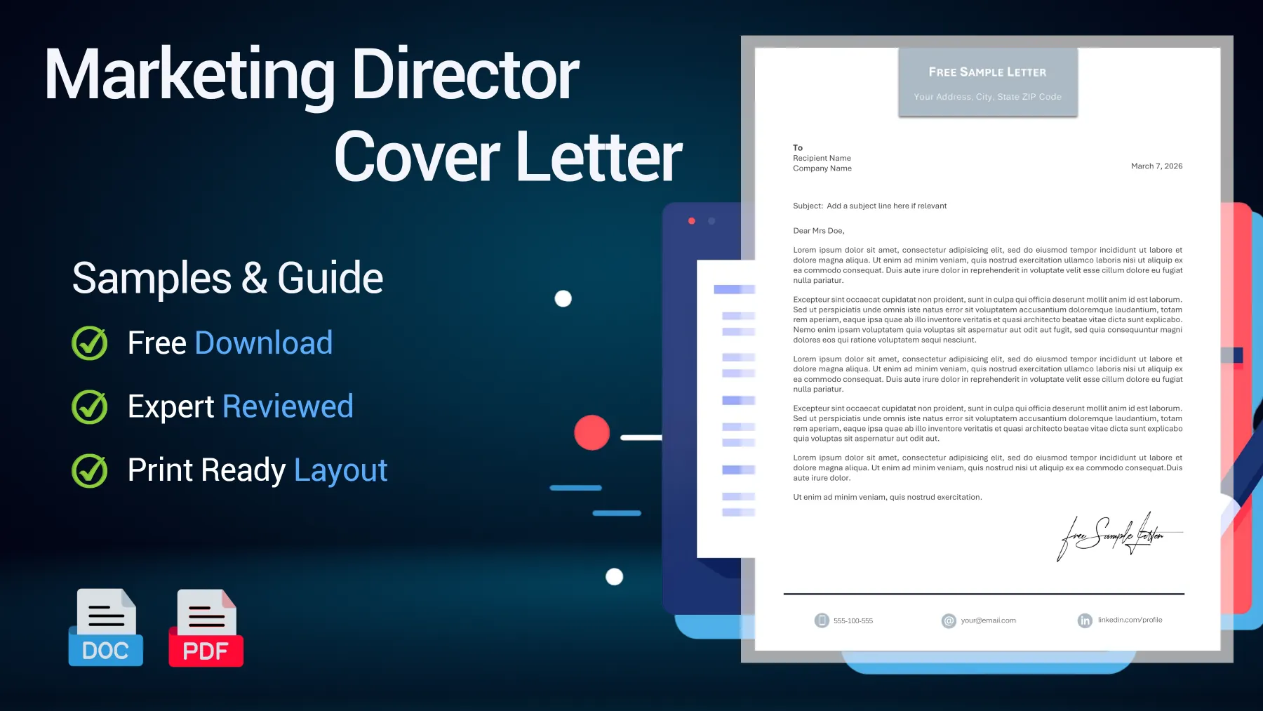 Example of a Marketing Director cover letter for a leadership position