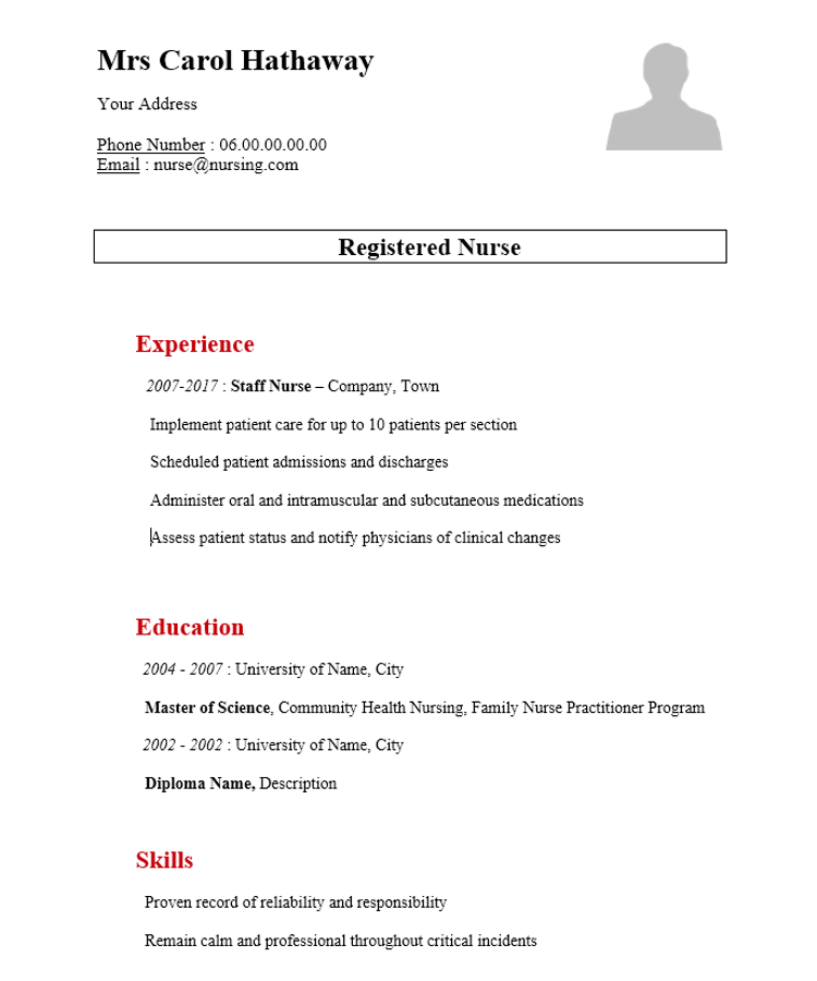 Nurse CV