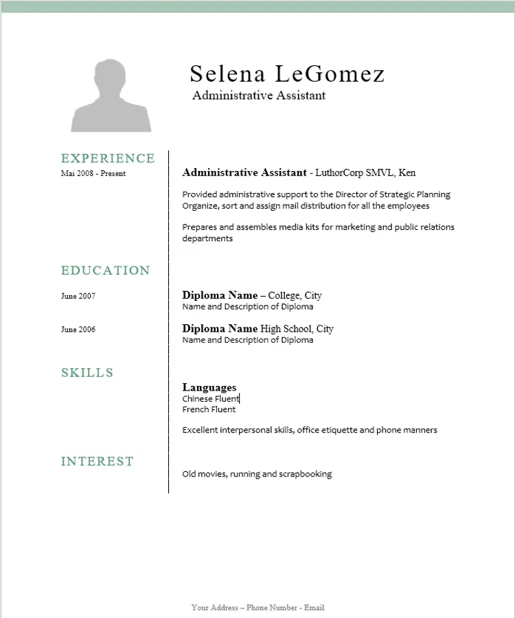 Administrative Assistant CV