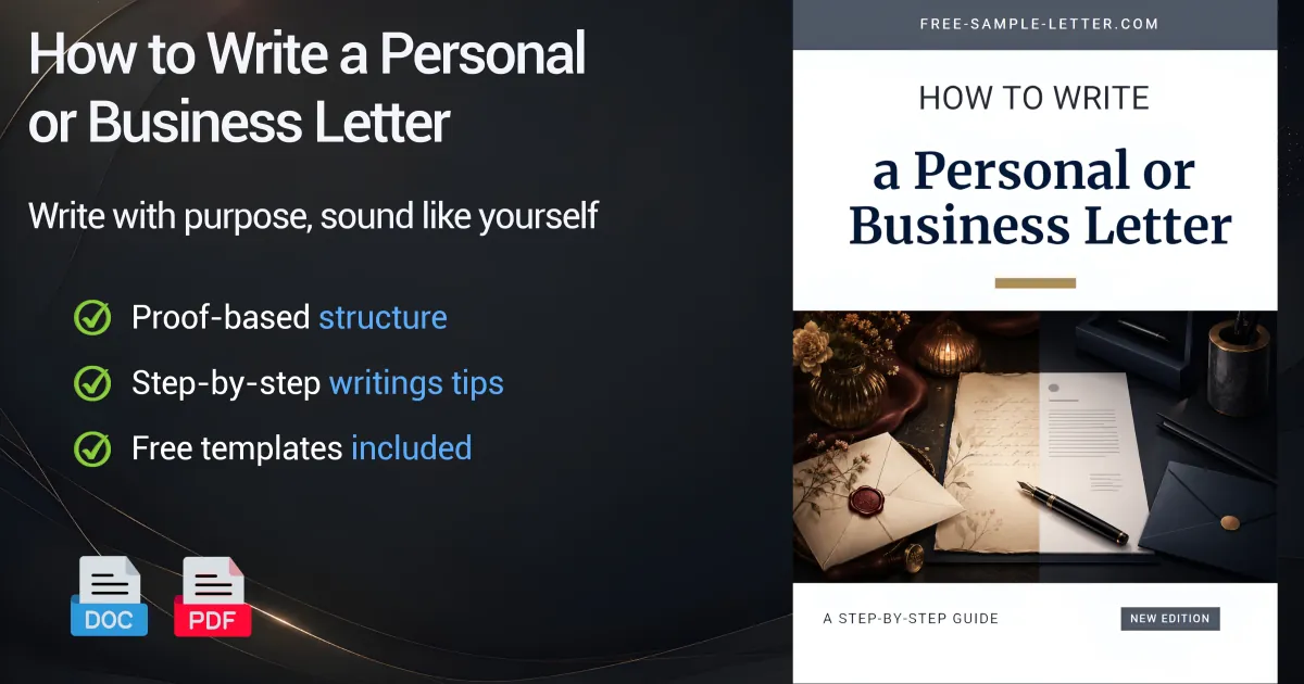 How to Write a Letter - Guide & Samples