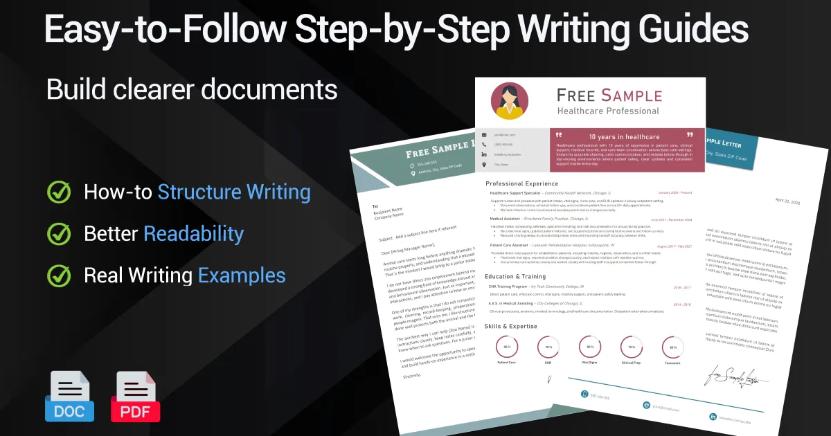 Writing Guide Designs 5+ Free Writing Guides for Cover Letters, Resumes and More